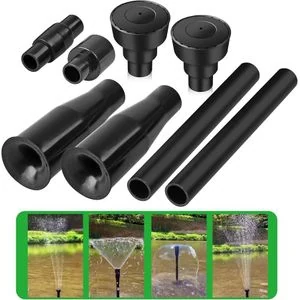 8Pcs Home Multi-functional Garden Ponds Fountain Plastic Nozzle Head 4 Different Nozzles For Pools Aquariums Fish Tanks Etc