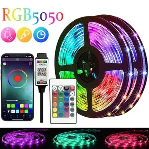 20M 5V 5050 RGB LED Strip Lights APP Control Music Sync Timer for Party