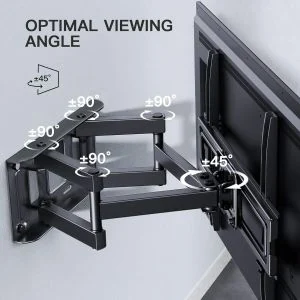 Universal Full-Motion TV Wall Mount Bracket 40–80 Inch – Heavy-Duty Tilting & Swivel TV Stand