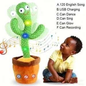 Intelligent Cactus Interactive Learning and Music Toy - Green