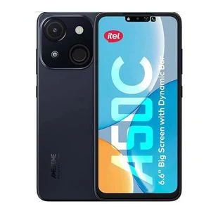 Itel A50C, 6.6”, 64GB + 6GB (2+4)GB RAM (Dual SIM), 4000mAh, Fingerprint & Face Unlock, Black