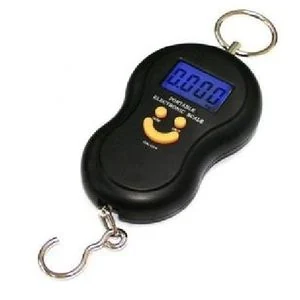 Portable Digital Kitchen Scale - 50kg Capacity, LCD Display, PVC, Black
