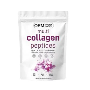Organic Multi Collagen Peptides With Biotin Vitamin C And Hyaluronic Acid Advanced High-Performance Structural Complex Designed To Support Dermal Elasticity and Systemic Radiance