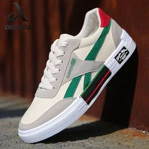 AIDAILU Men's Canvas Shoes Low Cut Sneakers Casual Shoes