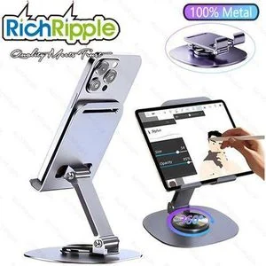 Metal Desktop Phones & Tablets Holder Foldable Stand