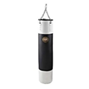 Solid Heavy Duty Punch Bag – 80cm, Black/White, Durable PU Leather Rugs Filling, ?28*80CM. 14KGS