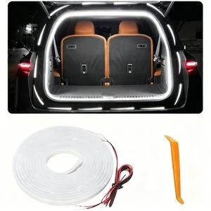 Car LED Light Strips Trunk Ambient Lights, Silicone Light Strips, Easy to Install, Suitable for Various Interior Decorations