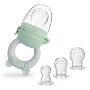 4PCS Silicone Baby Fruit Feeder Set – Food Grade Fresh Food & Teething Pacifiers for Babies 6–36 Months