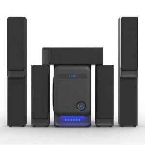 Nobel 5.1CH Home Theatre Speaker System 80W R.M.S Sub Woofer P.M.P.O 22000W Bluetooth Radio F.M/Aux Ready Super Bass Surround Sound Remote Control & LED Light