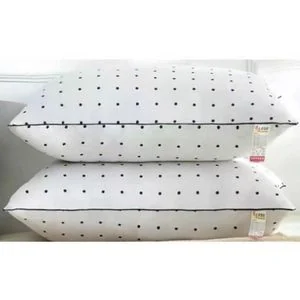 Set of 2 White Fiber Bed Pillows - 20" x 26" Comfortable & Breathable