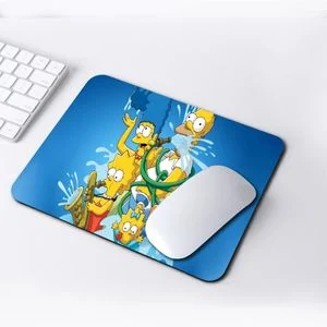 SIMPSONS CUSTOM PRINTED MOUSE PAD, anti skid with strong material and quality printed FOR OFFICE USE OR GIFTING. Get a laptop skin of the same from the store
