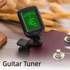 Guitar Tuner Clip-on Chromatic Digital Tuner LCD Display Mini Tuner String Instrument Accessories for Guitar Ukulele Violi