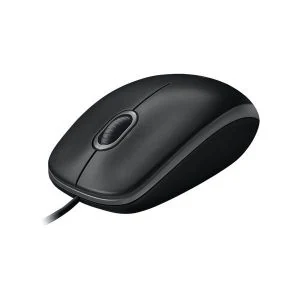 Logitech B100 Optical USB (Wired) Mouse, Black