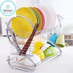 Smartraha life RahaLife 18inch Stainless Steel Dish Rack-2 Tier