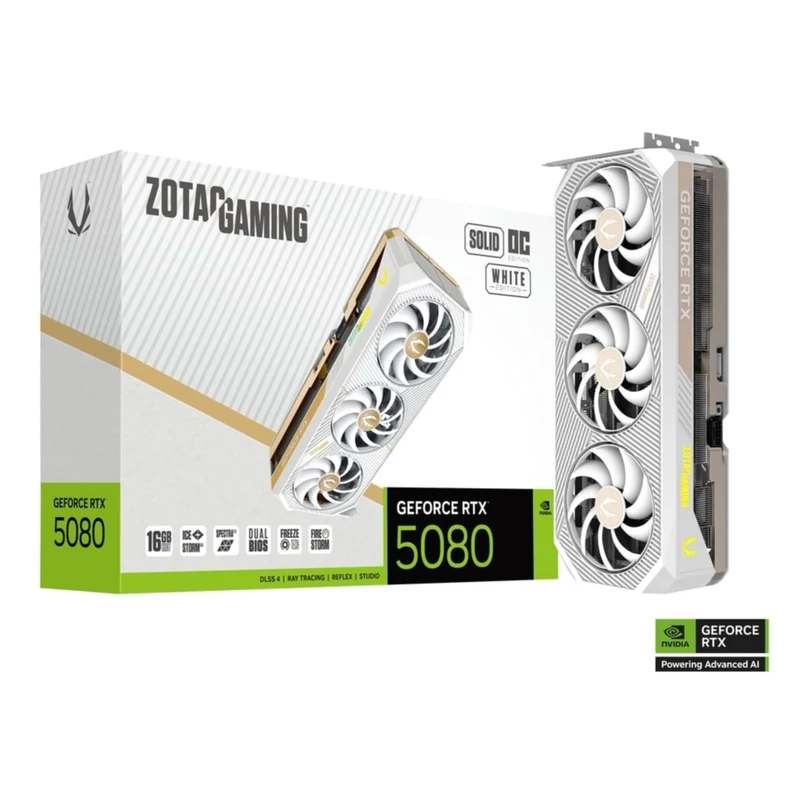 ZOTAC GAMING GeForce RTX 5080 SOLID OC White Edition