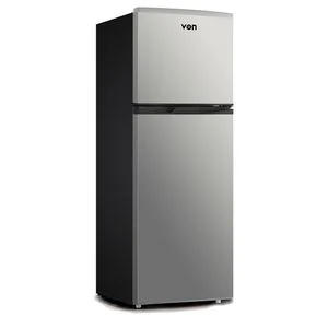 VON VART-19DHS Double Door Fridge 136L - Silver (1YR WRTY)