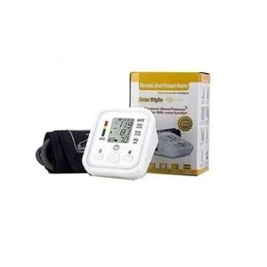 Electronic Arm Blood Pressure Monitor – Automatic Digital Upper Arm Machine with Large LCD Display, Accurate Readings, Portable Health Care Device