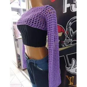 Crochet Mesh Sweater