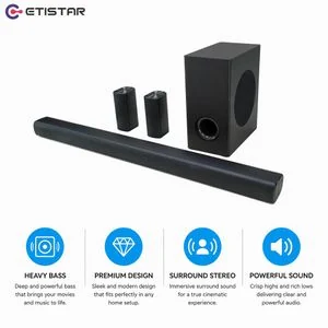 ETISTAR ET-028HT 7-Speaker 150W Home Theater Soundbar