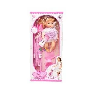 DOLL PLUSH STROLLER TOY SET FOR KIDS
