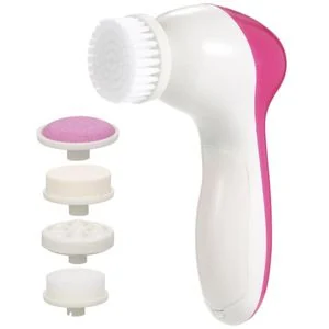 5 in 1 Electric Facial Cleansing Brush, 360° Rotating Cleaner Massager