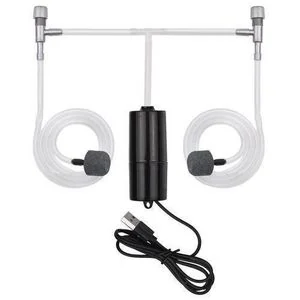 USB Air Pump for Aquarium Small Oxygen Pump with 2 Air Stones