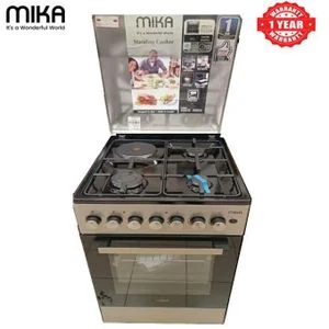 Mika Series MST58U31E3SLEM, 58CM*58CM, 3 GAS JET BURNERS + 1 RAPID HOT PLATE, ELECTRIC OVEN COOKER