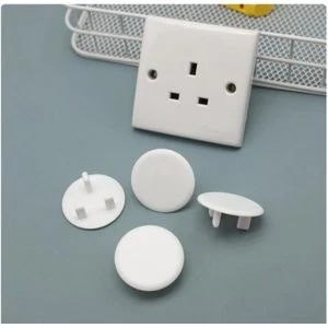 10pcs Socket Safety Protectors Electric Plug Protectors Outlet Covers Baby Proofing