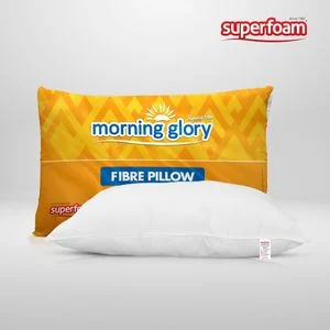 Superfoam Morning Glory Fiber Pillow ( 100% Pure Fiber, Soft Feel) 68 Cm X 43 Cm)