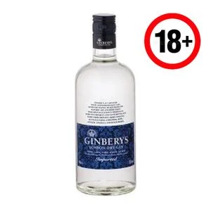 Ginbery's London Dry Gin 700ml
