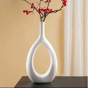 Nordic Minimalist Doughnut Ceramic Vase