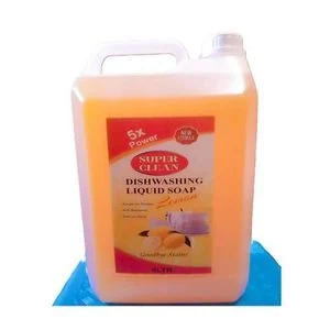 Medcare Dishwashing Detergent Liquid soap LEMON BURST -  Family size (5LTRS) – Tough on Grease, Gentle on Hands, sparkling clean utensils and dishes