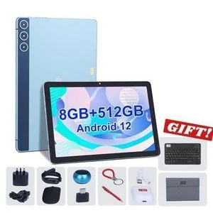 C Idea 10.1 Inch Android Tablet PC 12 Dual Camera Sim 8GB RAM 512GB Bluetooth Fntastic Green