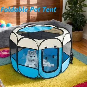 Foldable Pet Tent, Portable Indoor/Outdoor Playpen, Pet Dog and Cat Supplies - Medium