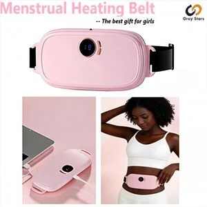 Gray Star Menstrual Heating Belt, Smart Uterine Heating Belt, Relieves Abdominal and Back Pain - Pink