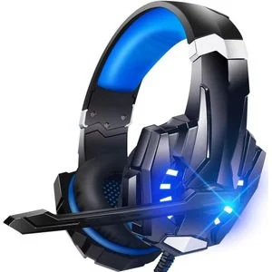 KOTION EACH G9000 Deep Bass Stereo Headphones Over Ear Wired Gaming Headset With Microphone LED Light for PC Xbox One PS4 PS5