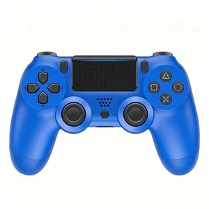 Tianquil Wireless Controller for PS4 Bluetooth Game Controller 6-Axis Motion Sensor and Built-in Speaker & 3.5mm Headphone Jack For TV Box/Android Phone/Slim/PC-Blue
