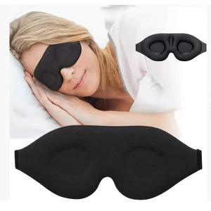 Sleep Mask 3D Contoured Natural Sleeping Eye Mask Eyeshade Cover Shade Eye Patch Women Men Soft Portable Blindfold Travel Eyepatch