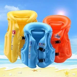 Kids Swimming Floater Jacket Inflatable Swim Vest for Children Adjustable Buoyancy Aid Pool Water Safety Training Vest