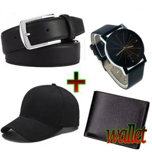 Mens Buckle Belt -Tactical + Free Cap , Wallet , Watch