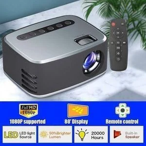 T20 Mini Portable Projector 1080P HD LED Projector