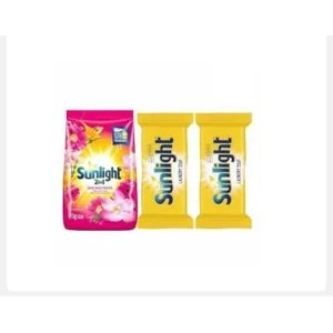 Laundry Sunlight hand wash powder Tropical sensation 1kg + FREE 80g bar soap