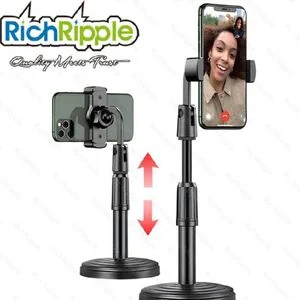 RichRipple 180 °Rotatable Phone Holder Retractable Disc Base Phone Stand