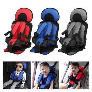Portable Universal Baby & Child Safety Car Seat Cushion with 5-Point Harness, Adjustable Toddler Booster Seat, Foldable and Washable Travel Safety Belt for Kids (6Months - 12 Years)