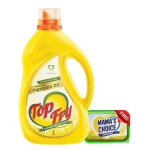 Top Fry Vegetable Oil - 3L + Free 250g Margarine