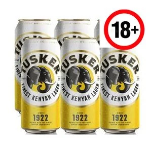 Tusker Lager Can - 500ml - Pack of 6