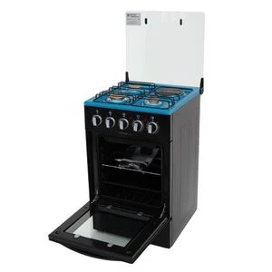 Vision Plus 3 Gas + 1 Electric Plate 50X50 Standing Cooker with Gas Oven, Black- (2 YRs WRTY)