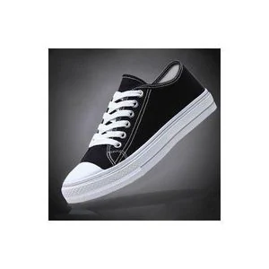 BLWOENS Fashion Lace Up Sneakers Women's Shoes-Black/White