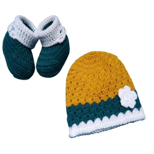 Baby Booties and Hat Set