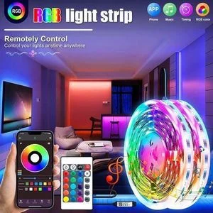 Dou-color 10M RGB Bluetooth Control LED Strip Lights 12V USB Color Changing TV PC Back Light
